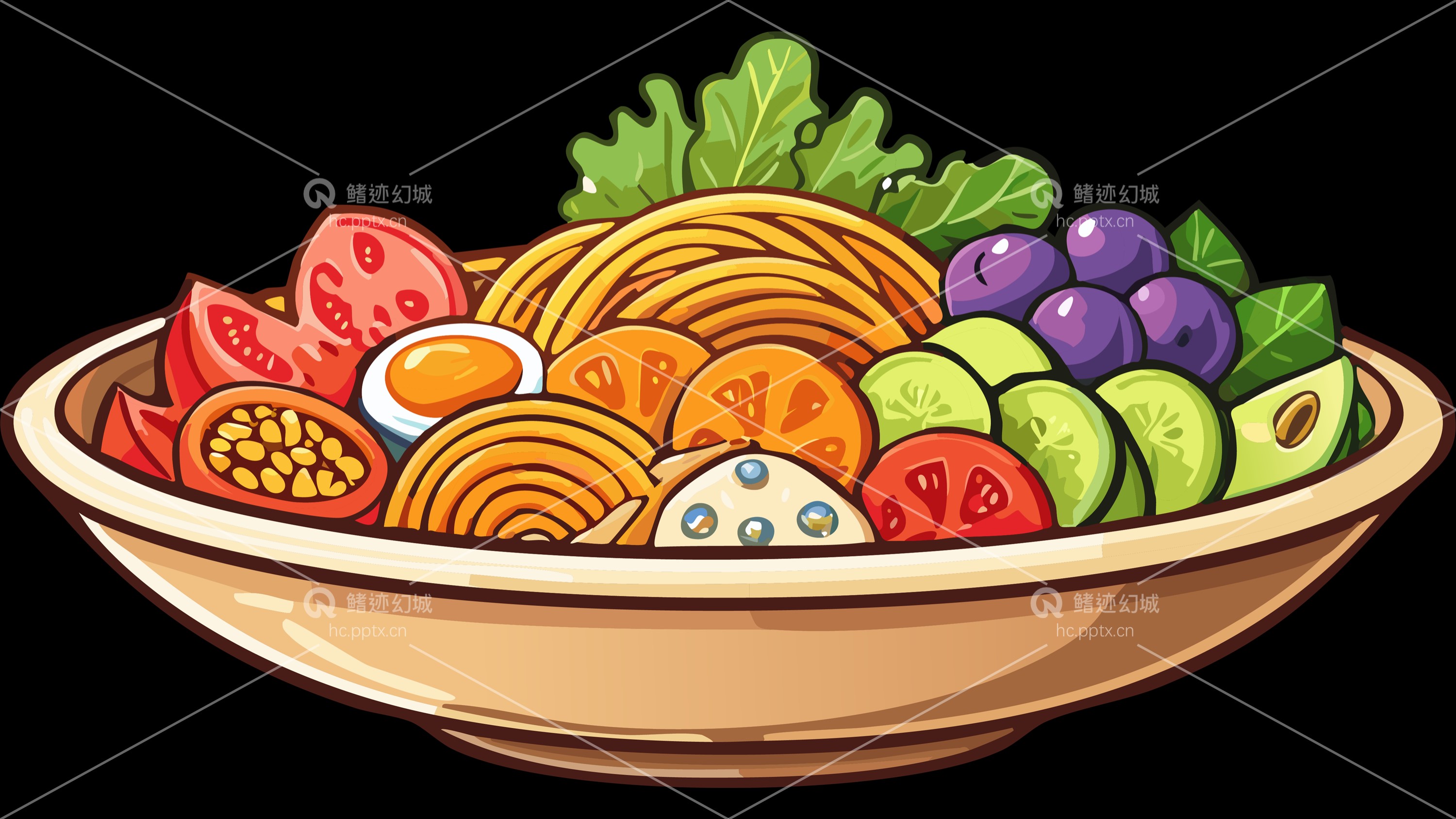 矢量美食-免扣图册